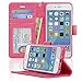 Navor Protective Flip Wallet Case for iPhone 6/6S [4.7 inch] - Hot Pink (IP6OHP)
