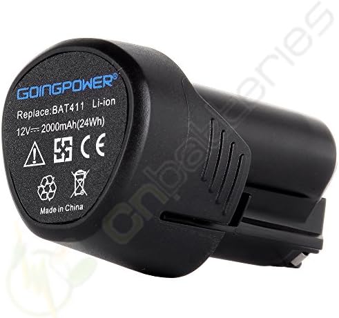 Replacement Tools Power Battery For Bosch 2 607 336 013 2 607 336 014 BAT411 BAT411A BAT412A 2000mAh 12V Li-ion