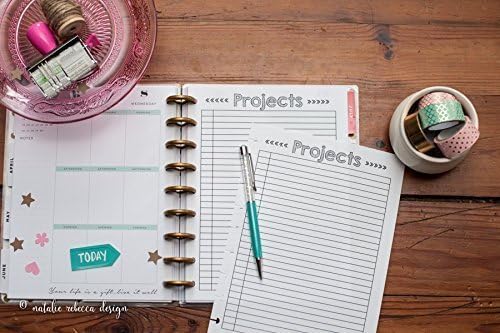 Projects Page for Happy Planner, Full Size Insert, Classic