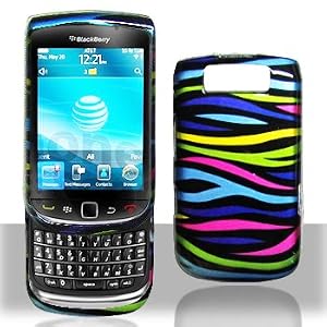 Blackberry Torch 9800 9810 Rainbow Zebra Case Cover Protector (free ESD Shield Bag)