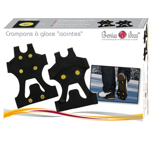 Paire de Crampons à Glace à Pointes Anti Glisse T. 36-43 - indiscount ®