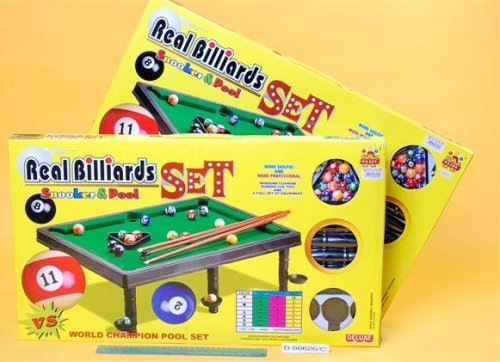 Childrens Toyshop  Toys : Snooker / Pool / Billiards Table 50cm X 36cm Game (D66626C)