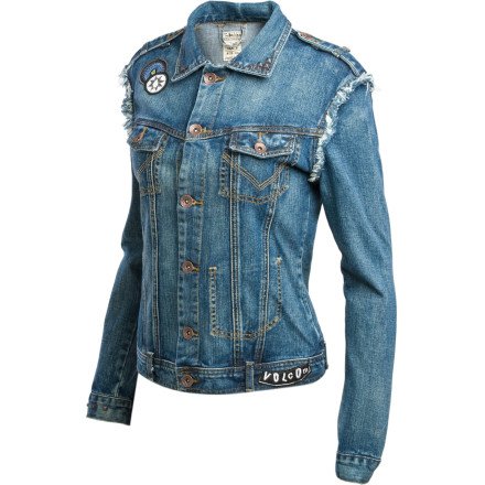 Volcom On The Road Denim Jacket - Women's Drained Indigo, S