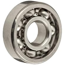 Dynaroll Precision Miniature Ball Bearing, ABEC-5, Open, Stainless Steel