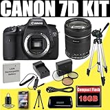 Canon EOS 7D 18 MP CMOS Digital SLR Camera with Canon EF-S 18-135mm f/3.5-5 ....