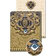 O Monogram Jewel and Gold Foil Embellished Pocket Note Pad