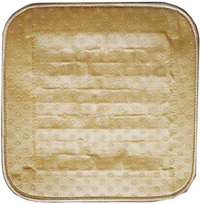 Shanson Tranditional Chinese Carbonized Nature Bamboo Handmade Mahjong Mat Office/car/Dinner Room Chair Mats 45cmx45cm (Yellow)