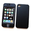 Apple iPhone 4 & 4S Snap-on Protector Hard Case Texturized "Black Check Pattern" Design