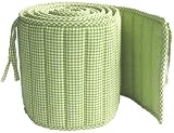 Tadpoles Classics Gingham Crib Bumper, Green