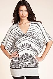 Fair Isle Kimono Jumper with Angora
