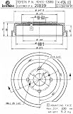 Brembo 21039 Brake Drum