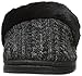 Dearfoams Women's Two Colored Cable Knit Scuff Slipper
