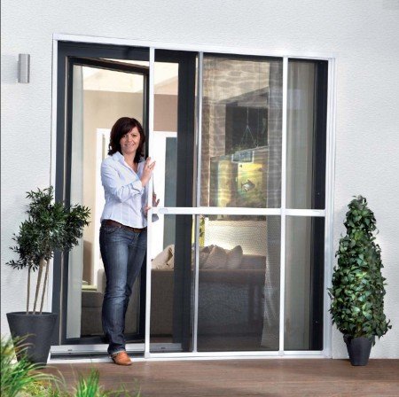 Insektenschutz Doppel - Schiebetür max.230x240cm (beliebig kürzbar)