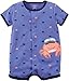 Carter's Baby Boys' 1-Piece Snap-Up Romper (6 Months, Blue/Crab)