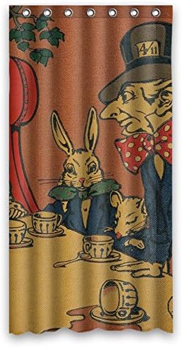 DONGMEN Fast &amp; Furious Custom Alice Through the Looking Glass Fabric Waterproof Polyester Shower curtain for Bathroom 48" x 72"