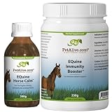PetAlive EQuine Horse Calm and EQuine Immunity Booster ComboPack