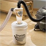 Oneida Dust Deputy Deluxe (includes cyclone, 5-gallon bucket and lid, 4' of 2-1/2'' diameter hose, and assembly hardware)