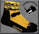 SS series, Endo, black/yellow, anklet sports cycling biking hiking running socks