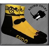 SS series, Endo, black/yellow, anklet sports cycling biking hiking running socks