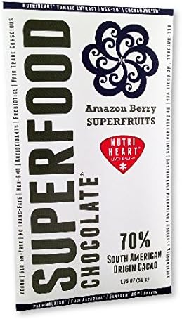 Superfood Chocolate Amazon Berry Superfruits Chocolate Bar 1.75 Oz (12 Pack)