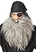 California Costumes Women's Pirate Beard & Moustache, Gray, One Size Costume Accessory