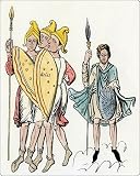 Mouse Mats of Roman soldiers and a Germanic warrior from North Wind Picture Archives