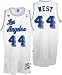 Jerry West Jersey: adidas White Throwback Swingman #44 Los Angeles Lakers Jersey - XX-Large