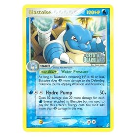 Pokemon EX Crystal Guardians #14 Blastoise Holofoil Card