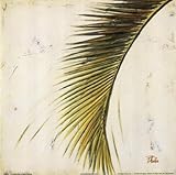 IMAGE OF Baru Palm II FINEST BRAND CANVAS Print With Added Heavy BRUSHSTROKES Patricia Pinto 12x12
