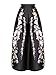 Choies Women's Black Sakura Print High Waist Maxi Skirt S
