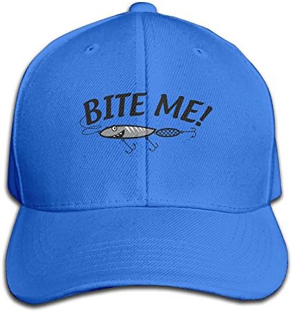 Bite Me Fishing Lure Men's Cool Trucker Hat RoyalBlue