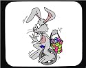Mouse Pad with basket, unicycle, eggs, rabbit, easter