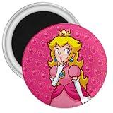 3 Inch Magnet of Super Mario Bros. Princess Peach Surprised
