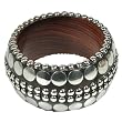 Indian Fashion Jewellery Bangles Steel and Wood