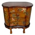Hand-Painted Wood Chest - Tropical