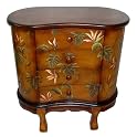 Hand-Painted Wood Chest - Tropical