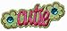 Cutie Girl Baby Iron On Applique Patch Lot of 2 K07