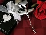 Elegant Chrome solid heart wine opener. (Set of 32)