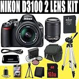 Nikon D3100 14.2MP Digital SLR Camera with 18-55mm f/3.5-5.6G AF-S DX VR an ....