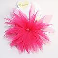 Tulle Puff Clip. Raspberry Non-Slip Girls Hair Clip. Bijeaux Hair Accessories.