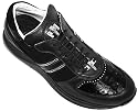 Mauri 8734 Black Genuine Crocodile And Nappa Leather/Suede Casual Sneakers With Silver Mauri Alligator Head & Rhine Stones (12)
