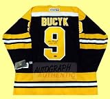 Autographed John Bucyk Boston Bruins Jersey (Black)