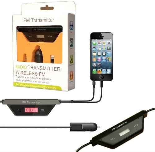 First2savvv FM0202 3.5mm FM Radio Transmitter Car Charger Adapter with handsfree calling kit and charging USB port For Samsung Galaxy NOTE 3 SM N9005 Galaxy Tab 3 10.1 (Wi-Fi) GT P5210 Galaxy Ace 3 GT S7275R & Sony xperia U xperia P &iphone 5s/5c apple ipad air ipad mini with retinal display & AMAZON KINDLE fire HDX/HDX 8.9 /HDX 7