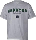New Orleans Zephyrs Perennial Grey Baseball Club T-Shirt