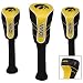 NCAA Iowa Hawkeyes Golf Set of Three Nylon Headcovers