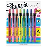 Sharpie Accent Retractable Highlighters, Assorted, Fine Point, 8 Pack
