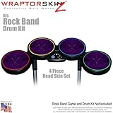 Abstract 01 Purple Skin by WraptorSkinz fits Rock Band Drum Set for Nintendo Wii, XBOX 360, PS2 & PS