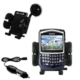 Blackberry 8700r Flexible Auto Windshield Holder with Car Charger - Uses Gomadic TipExchange