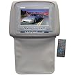 PYLE PLD72TN 7" HEADREST MONITOR WITH DVD PLAYER & ZIPPER HIDE-AWAY COVER (TAN)