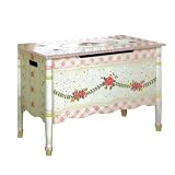 Girls' Crackle Finish Toy Chest - Pink